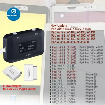 JC B-BOX DFU Black Nástroj JC C3 DCSD Kábel pre iOS A7-A11 jedným z kľúčových Fialová Režim pre iPhone, iPad Upraviť NAND Syscfg Údaje Čítanie-Písanie