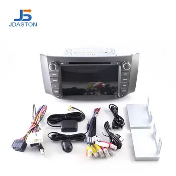 JDASTON Android 10 Auto Multimediálny Prehrávač Pre Nissan Sylphy Sentra 2012-2016 Pulsar Audio, WIFI, DVD a CD GPS 2 Din autorádia Stereo