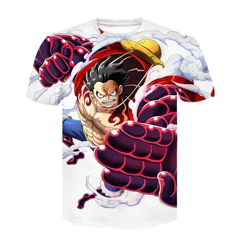 Jeden Kus Luff 3D Tlač Fashion tričko Žien/Mužov v Lete Krátky Rukáv 2020 Bežné Tshirts Populárnej Anime Trendy Tee Tričko homme