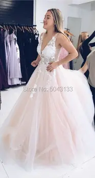 Jedinečný Čipky 3D Appliques Prom Šaty, Sexy tvaru Backless Dĺžka Podlahy Večerné Šaty 2021 Ružová Prom Party Šaty Vestido de Festa