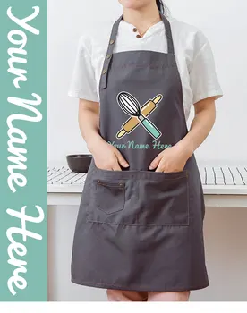 Jednoduchá kuchynská zástera bez rukávov kuchár proti hnilobe pracovné odevy domáce varenie dospelých mužov a žien pás zástera celkovo logo tlače