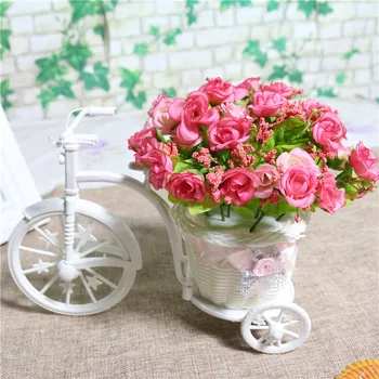 Jednoduché Umelý kvet požičovňa Štýlový Rose Auto Remeslá, domácich kutilov, Nábytok Plastové Požičovňa Ratanový nábytok Rustikálny Domova