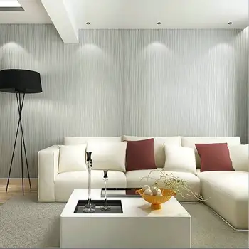 Jednofarebné Zvislý Pruh Non Tkané 3D tapeta,Vysoko Kvalitné, moderné nástenné papier pre spálne, obývacia izba domáce dekorácie Predaj