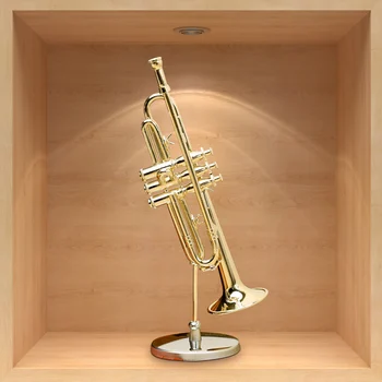 Jemné Remeselné Saxofón Model Medi Miniatúrne Saxofón So Stojanom A Úložný Box Mini Hudobný Nástroj