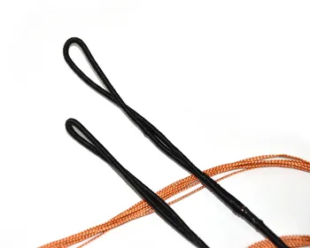 Jemné Tetiva dĺžka 49-61 palcový Lukostreľbe Luk String black&orange Na Drevené Recurva Horsebow Nekonečné Slučky Lov, Streľbu
