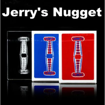 Jerry je Nugget Kariet Poker(Červená/Modrá Späť k Dispozícii) Kúzla zblízka Ilúzie Trik Prop elementary meditation Komédia