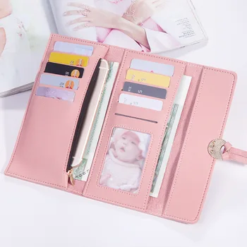 JIFANPAUL 2020 Nové Peňaženky, dámske dlhé módne tri-fold multi-card veľká-kapacita peňaženka peňaženku ženy peňaženky