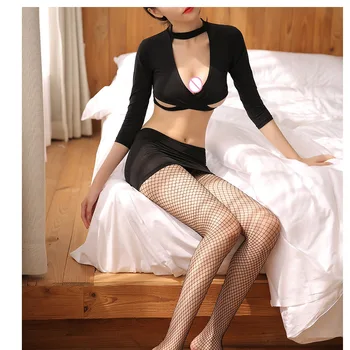Jimiko sexy sekretárka jednotné erotické cosplay kostým sexy učiteľ jednotné sexy mini sukne pre sex, nočný klub strany sexy spodnú bielizeň