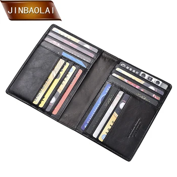 JINBAOLAI cestovný Pas, Cestovné Originálne Kožené Peňaženky Karty Držiteľa Peňaženky Multi-Function Kreditnej Karty Peňaženky Multi-Card Storage Pack