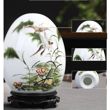 Jingdezhen keramické veľa šťastia vajcia váza domov obývacia izba nový Čínsky moderný minimalistický dekorácie porcelánové ozdoby