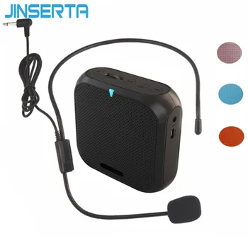 JINSERTA Prenosný Reproduktor, Zosilňovač Mini Hlas Megaphone Pás Clip Podpora TF Kariet U Diskov pre Učiteľov Sprievodca Podpora