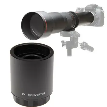 JINTU 2X Teleconverter M42 Objektív Mount pre 650-1300mm 420-800mm Teleobjektív Ďalekohľad Objektív 500mm 900 mm mirrorless objektív + taška