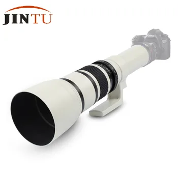 JINTU 650-2600mm Večeri teleobjektívu +2x Teleconverter pre NIKON D3400 D5500 D5600 D200 D300 D500, D600 D610 D700 Fotoaparát D800
