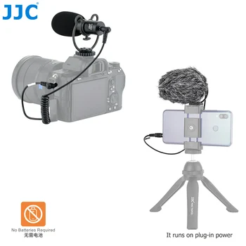 JJC Cardioid Mikrofón Pre DSLR Mirrorless Fotoaparát, Video Kamery, Telefóny Tablety Rekordéry Mikrofón Pre Vloggers Rozhovor