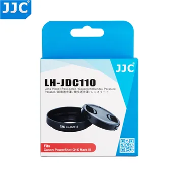 JJC LH-JDC110 Fotoaparát Kovové clona pre Canon PowerShot G1X Mark III Skrutkovacím uzáverom Protector