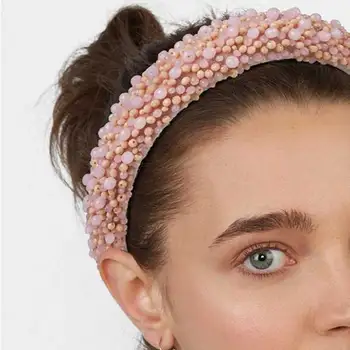 JJFOUCS Pearl hlavový most Pre Ženy 2019 Nový Príchod Elegantné Korálkové Vlasové Doplnky Módne Vlasy Kapely Rámu Hiar Hoop pokrývku hlavy