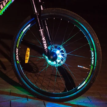 JLETOLI USB Nabíjateľné Požičovňa Uzly Svetlo Led Bike Hovoril Kolesa Výstražné Svetlo Nepremokavé Noc na Koni Cyklistické Príslušenstvo