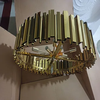 Jmmxiuz nové luxusné krištáľový luster osvetlenie moderné lampy, obývacia izba jedáleň zlato kristallen kroonluchter LED svetlá