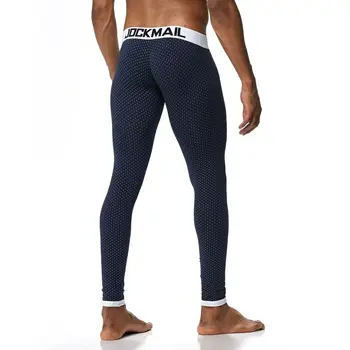 JOCKMAIL 2020 Sexy long johns nohavice mužov tepelnej spodná bielizeň bavlna vytlačené mens tepelnej bielizeň na spanie dna návleky na nohavice