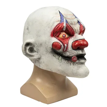 Joker Maska Film The Dark Knight Cosplay Horor Strašidelné Klaun Maska s Červeným Nosom Halloween Latexovú Masku, Kostým Party
