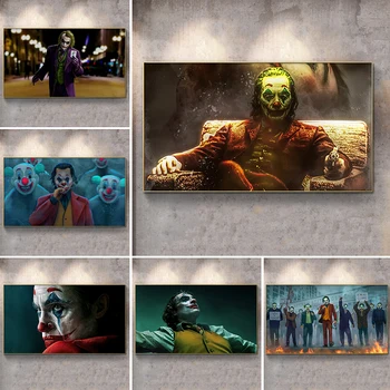 Joker Wall Art Decor Plagátu Filmu, Portrét Plátno Maľovaní Plagátov a Vytlačí Joker Obrázky pre Obývacia Izba Domáce Dekorácie