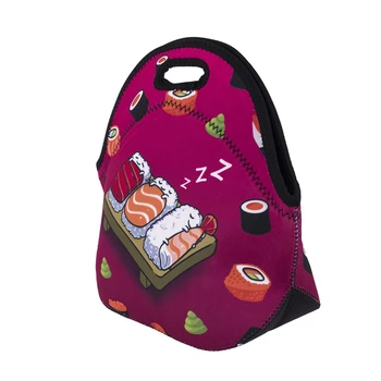 Jom Tokoy Sushi Tepelne Izolované 3d tlač Obed Tašky pre Ženy, Deti Tepelnej Taška Lunch Box Potravín Piknik Tote Tašky Kabelky