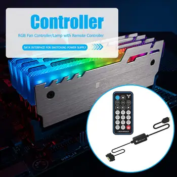 JONSBO AURA RGB Controller Diaľkové Ovládanie 5V 3Pin SATA Napájania Pamäť LED Pohode Svetelný Prúžok Symphony Edition pre PC Prípade