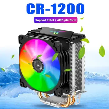 Jonsbo CR1200 RGB 3Pin CPU Chladiča Ventilátor 2 Tepelné Trubice Veža Automatické Osvetlenie, Chladenie, Ventilátory Chladič pre LGA 775/1150/AM4/AM3+/AM3