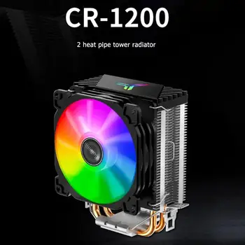 Jonsbo CR1200 RGB 3Pin CPU Chladiča Ventilátor 2 Tepelné Trubice Veža Automatické Osvetlenie, Chladenie, Ventilátory Chladič pre LGA 775/1150/AM4/AM3+/AM3