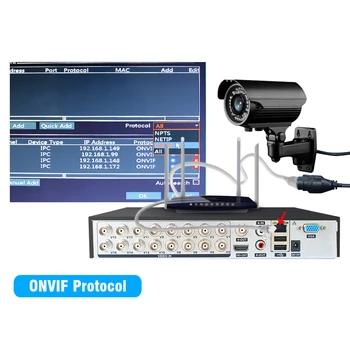 JOOAN 16CH CCTV DVR H. 264 HD-OUT P2P Cloud videorekordér Domov Dozor, Bezpečnostný KAMEROVÝ systém Digitálneho S ONVIF