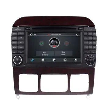 Josmile 2 Din Auto Multimediálny Prehrávač DVD Automotivo Na Mercedes/Benz/W220/W215/S280/S320/S350/S400 S Trieda Rádiová Navigácia GPS