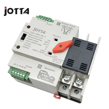 Jotta W2R-komã © tou je 2p/3P/4P 100A 110V/220V Mini ATS Automatický Prenos Prepínač Elektrické Spínače Voliča Dual vypínač
