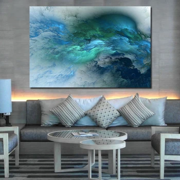 JQHYART Abstraktné Cloud Moderného Domova Olej Maľovanie obrazov na Stenu Pre Obývacia Izba Obrazy Na Plátne, Bez Rámu