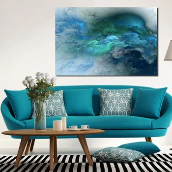 JQHYART Abstraktné Cloud Moderného Domova Olej Maľovanie obrazov na Stenu Pre Obývacia Izba Obrazy Na Plátne, Bez Rámu