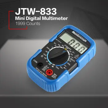 JTW-833 Ručný Mini Digitálny Multimeter 1999 Počíta AC/DC Napätie Diódy Batérie Tester Ammeter Voltmeter Multifunkčné univerzálnych meracích prístrojov