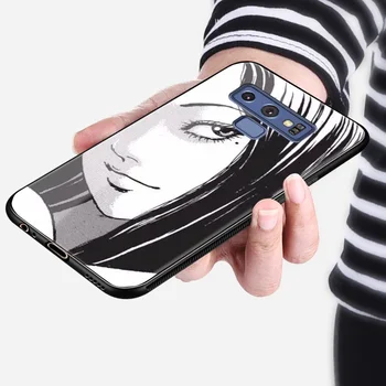 Junji Ito Tees Horor Cartoon Fujiang Pre Samsung Galaxy S Rezacím Zariadením S10 E Poznámka 10 20 Plus Ultra Mäkké Silikónové Sklo Telefón Prípade Kryt Plášťa