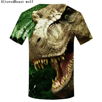 Jurský Park T Shirt Mužov O-krku Krátky Rukáv vianočné tričko mužov dinosaura Tričko Mans Jurský Park tee tričko homme