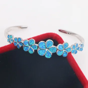 JZB0222 Žien slivka bangles vysokej kvalite ročníka etnický štýl modrý opál slivka bangles dámske šperky dary