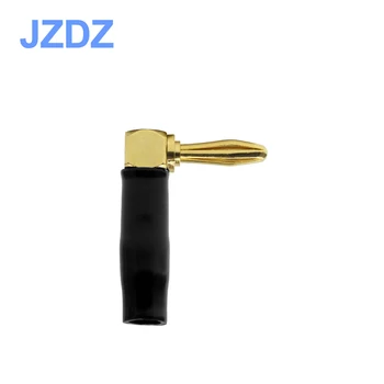 JZDZ J. 10055 4 ks 4 mm vysokú kvalitu čistej medi zvaru-voľný pozlátené audio ventilátor banánových
