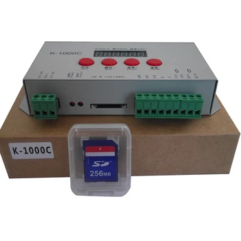 K-1000C (T-1000S Aktualizovaný) Program LED controller K1000C WS2812B,WS2811,APA102,T1000S WS2813 2048 Pixelov Radič DC5-24V