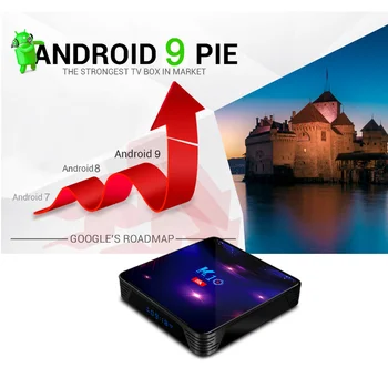 K10 Android 9.0 TV Box S905X3 Quad Core, 4GB RAM 32/64/128 GB ROM 2.4 G /5G WIFI 1000M 8K POLÍČKO Zmeniť ploche backgro PK H96 MAX