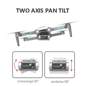 K60 PRO Profesionálny GPS Drone s 6K Kamera 2-Os Gimbal Anti-Shake Selfstabilizing Wifi FPV Dron Striedavé RC Quadcopters