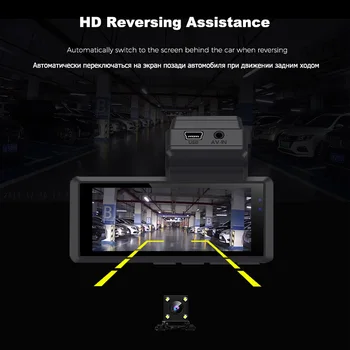K9 Auta Dvr Kamera Dash Zadnej strane Fotoaparátu Monitor IPS Farebný Displej s rozlíšením 1080P Full HD Rozlíšenie 24H Parkovanie Monitor Auto Akciu, Fotoaparát
