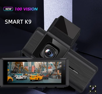 K9 Auta Dvr Kamera Dash Zadnej strane Fotoaparátu Monitor IPS Farebný Displej s rozlíšením 1080P Full HD Rozlíšenie 24H Parkovanie Monitor Auto Akciu, Fotoaparát