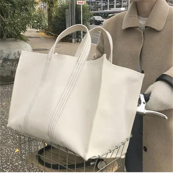 Kabelka veľké ženské kórejská verzia doplnky, módne veľkú kapacitu 2020 nové jednoduché, bežné ženské taška látkové taška cestovná taška