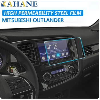 KAHANE Auto stredovej Konzoly LCD Displej Nálepky GPS Navigácie Kalená Oceľ Ochranné Fólie PRE Mitsubishi Outlander 16-19