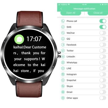 KAIHAI sledovať smart hodinky mužov pre ios / Android smartwatch 2021 náramkové hodinky 24 hodín spánku Fitness Tracker monitor hodiny