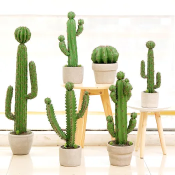 Kaktus Simulované Črepníkové Rastliny Umelé Zelené Rastlinné Ornamenty, Tvorivé Nordic Štýl Domáce Dekorácie Dodávky pre Festival Strany