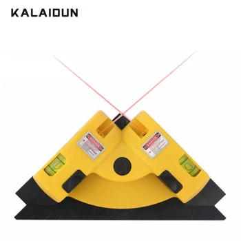 KALAIDUN laser úrovni nivel laserový merací Nástroj Premietacie Námestie Pravý Uhol 90 Stupňov Vertikálne Horizontálne Laser Line