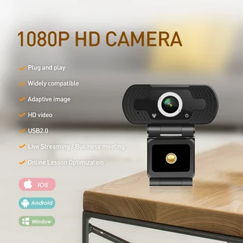 Kamera 1080P Mini Kamera Zadarmo Ovládač Web Cam Študent Trieda Počítač Mikro Kamera s Krytom vo Vnútri Webovú Kameru pre PC